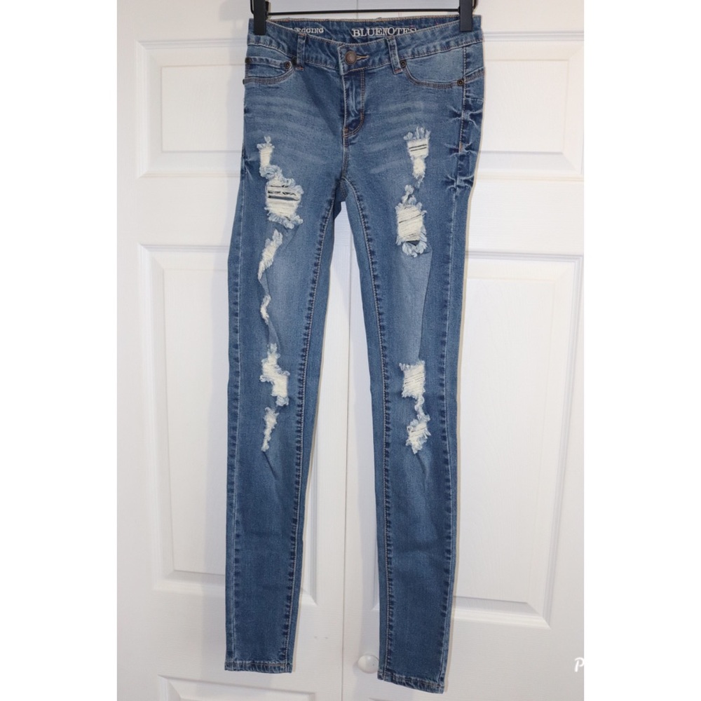 Bluenotes curvy jeggings distressed